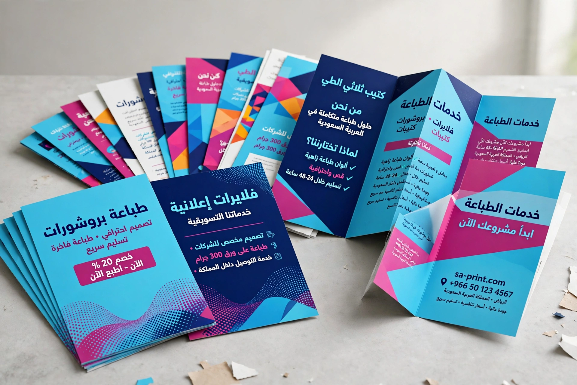 Flyer and brochure printing in Riyadh